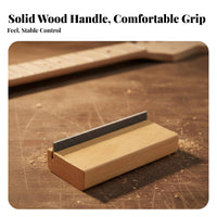 Olive Wood Body Guitar Fret Bevel File 2-in-1 Fret Bevel File for DIY Enthusiasts, Guitarists