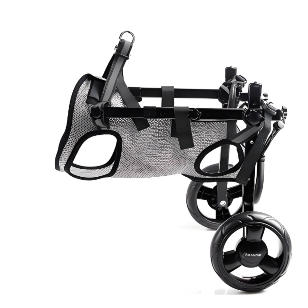 Pet Mobility Aid Reflective Trim Adjustable Dog Wheelchair Mesh Textile