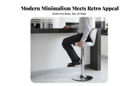 European Style Adjustable Backrest Stool 360-Degree Swivel Adjustable Pedestal Stool With Footrest Bar Chair Upholstered Seat for Cafe Owners, Receptionists, Homeowners, Reception Area, Counter, Kitchen Island, Dining Room