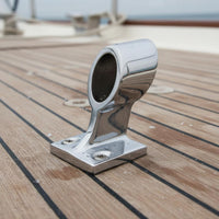 3 Pieces 316 Stainless Steel Tube Bracket Stable Support Marine Tube Holder Mirror Polished Hand Base for Saltwater