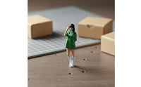 1:64 Scale Girl Figure Cute Design 1:64 Miniature Scale Female Figure Tiny People Model Highly Detailed 2.6cm Female Model