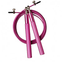 Textured Grip Steel Wire Jump Rope Fluent Rotation Ball-Bearing Jump Rope Swivel Connection for Exercise