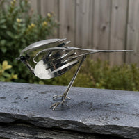 Scrap Bird Sculpture Art Handmade Metal Statue Gift Idea Sculpture for Garden