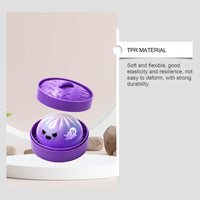 DOWMOO Halloween Purple Steamer Ghost Bun Squishy Toy - Soft, Bouncy, Stress-Relief Fun Bun Toy