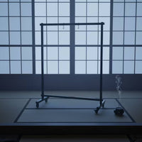 Gong Stand with Wheels Wheeled Metal Gong Chime Stand Mobile Rack for Sound Healers, Musicians, Meditation Rooms, Mindfulness Practice Studios