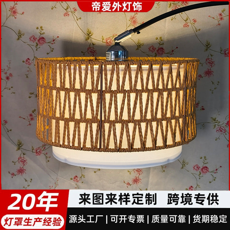 Amazon Woven KD Combination Pendant Lamp Shade Decoration Homestay Retro Accessory
