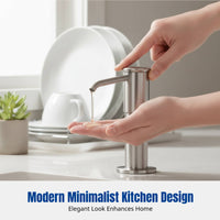 Kitchen Soap Dispenser, Sink Organizer Rack, Modern Pump