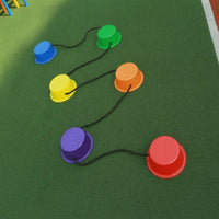 6 Pieces Interconnected Balance Stepping Stones Odorless Stepping Stones with Cord Low-Height Toy Indoor for Children, Kindergarten