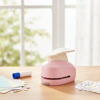 Compact Handheld Paper Punch Low-Profile Lever Punch Easy to Use One-Handed for Scrapbooking, Journaling