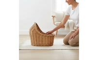 Wicker Woven Pet Bed Creative Design Woven Animal Basket Cozy & Comfortable Infant Basket Photography Prop for Nursery