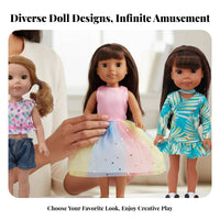 14 Inch Doll Clothes Imaginative Play Doll Pajama Set Great Gift Toy Accessory for Girls, Kids, funny time,