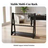 Floor Standing Pool Cue Rack Stable Billiard Design Holder Floor Stand Space-Saving Freestanding Billiard Cue Rack for Bar