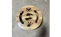 Wooden Cat   Cutout Openings Cat   Box Wood Grain Finish
