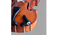 Circular Opening Clamp-on Violin Pickup Silver Hardware Wood Contact Violin Pickup