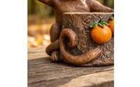 Monkey Planter Resin Monkey Statue with Planter Weather-Resistant Animal Figurines for Gardeners, Homeowners, Patio, Porch