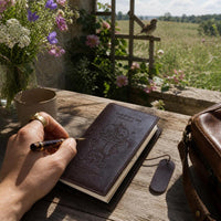 Vintage Garden TN Standard Portable Travel Journal Notebook Leather Diary