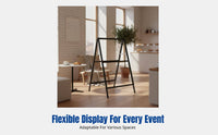 Foam Board Display Rack, Outdoor Freestanding Poster Stand, Foldable, Double-Sided, Windproof, Portable Sign Holder for Shop, Event