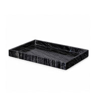 Marble-Patterned Block Polished Organizer Solid for Powder Room