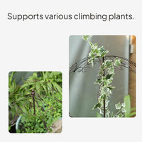 Umbrella Shaped Plant Trellis Decorative Weather-Resistant Wrought Metal Garden Stake for Balcony, Patio