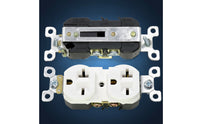 NEMA 6-20 Receptacle UL Listed Duplex Receptacle Earthed for Garages, Kitchens