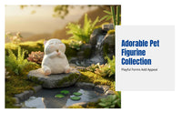 Cartoon Animal Resin Decoration, Cute Pet Fishing Figurine, Desktop Vase, Incense Holder, Frog Panda Cat, Random Design