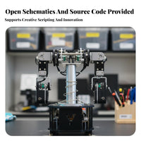 Bipedal Fighting Robot Kit Build Multiple Robots Humanoid Robot Learning Kit STEM Educational for Hobbyists, Robotics Competitions, Classroom Projects