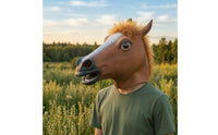 Horse Head Hood Realistic Horse Hood Cosplay Animal Hood for Adults, Cosplayers