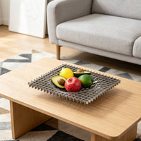 Stainless Steel Fruit Bowl Minimalist Metal Fruit Tray for Coffee Table