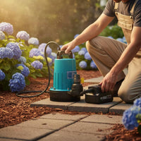 21V Submersible Water Pump with Battery Cordless Battery Powered Water Pump Portable Waterproof for Gardeners, Aquarium Hobbyists, Garden Watering
