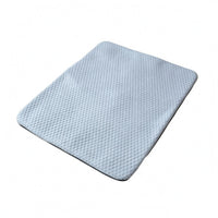 Breathable Cooling Sleeping Pad Ice-Silk Style Cooling Pet Mat Textured Low-Rise for Dogs, Cats, Resting