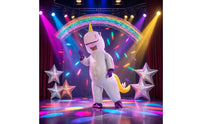 Inflatable animal Costume Tail Mythical Horse Character Costume Front Zipper for Adults