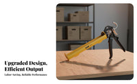 Silicone Labor-Saving Design Caulking Tube Dispenser Effortless Flow Long-Lasting Metal Construction for DIYers, Home Repair