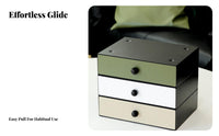 Storage Riser with Drawers Multi-Functional Desk Organizer Space-Saving