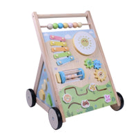 Young ChildPush Interactive Play WoodenPush Four-Wheel for Young Children