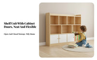 Optional Doors Combinable Cube Shelf configurable Design complimentarystanding Shelving Unit Minimalist look storage shelving unit Space Saving for Children, Homeowners, Kids Room, Small Spaces, Playroom, Bedroom