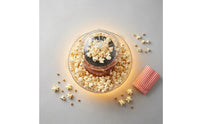 Red Body Popcorn Appliance with Bowls Transparent Lid Electric Popcorn Appliance 1200W Kitchen Appliance European Plug