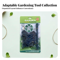 Plant Clips and Ties Set Gentle on Plants Climbing Plant Support Ties Adjustable Garden Tie and Clip Kit for Gardeners, Backyard, Balcony, Patio