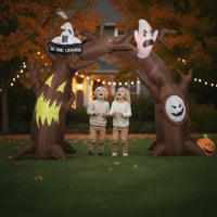 Spooky Inflatable Archway Inflate Inflatable Arch Outdoor Decoration Giant for Halloween Party, Yard, Lawn
