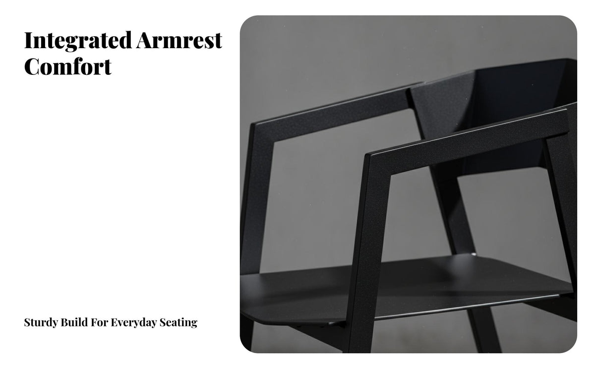 utilitarian aesthetic Minimalist Backrest Chair warehouse Aesthetic Modern Dining Chair Sturdy Metal Legs Seating Furniture long-lasting Construction for Interior Designers, Design fans, Hotel, Restaurant, Meeting Room, Kitchen