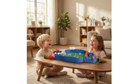 Two-Player Tabletop Soccer Game Compact Mini Table Football Game Interactive Toy Portable for Children, Families, Playroom, Desk