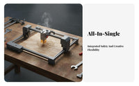 High Precision Engraving and Cutting Machine Compact Design 10W Cutter Easy Setup for Hobbyists, Artists, Studio, School, Office