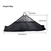 Mesh Panels Catch Bag Reinforced Edges Foldable Catch Bag Black Angler Gear Lightweight
