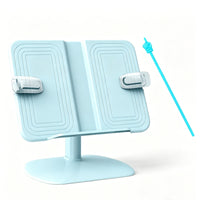 Adjustable Book Stand Sturdy with Page Clips Stable Desktop Book Holder for Kids, Bedside