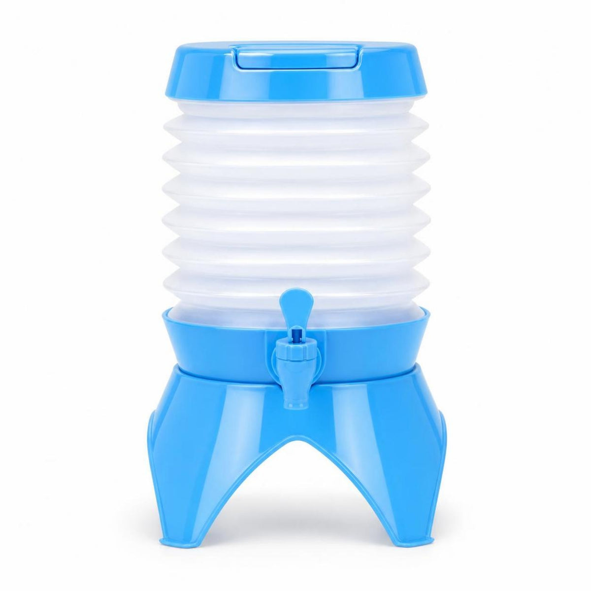 Portable Collapsible Water Container with Tap Space-Saving Water Container with Spigot Leakproof Lightweight for Campers, Travelers, Camping, Road Trips