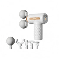 100-Level Adjustment Two-headHead Massage Type-C Charging Handheld Fascia Massager Digital Display Hand-gripGrip Massager Adjustable Speed Levels