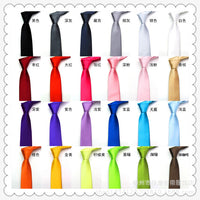Men's Slim Solid Color Necktie for Professional Wear, Weddings, and Performances - 5cm Width
