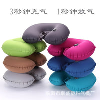 Inflatable TPU Travel Neck Pillow U-Shaped for Outdoor Use