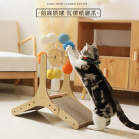 Factory Direct Cat Scratcher Toy with Corrugated Paper, Durable and Non-Shedding