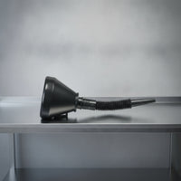 2 Pieces Quick Pouring Fuel Funnel with Extended Outlet Plastic Funnel with Handle Sturdy Funnels Lightweight for Mechanics, Garage, Workshop