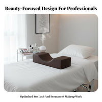 C-Shaped D Cosmetic Pillow Breathable Material Lash Grafting Pillow Skin-Friendly Lash Technician Headrest for Beauticians, Estheticians, Spa